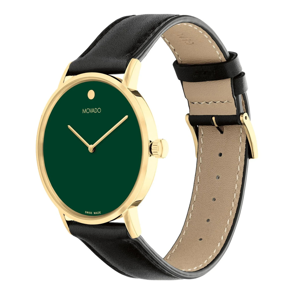 0607837 Reloj Movado Signature de hombre banda de piel 40 mm