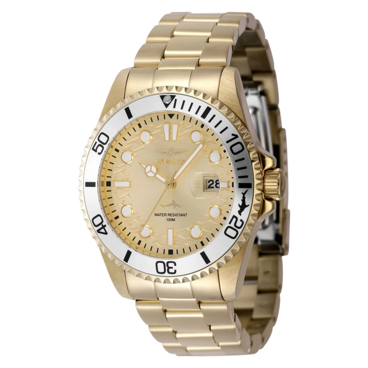 Reloj Invicta Aviator para caballero pulsera de metal 45mm