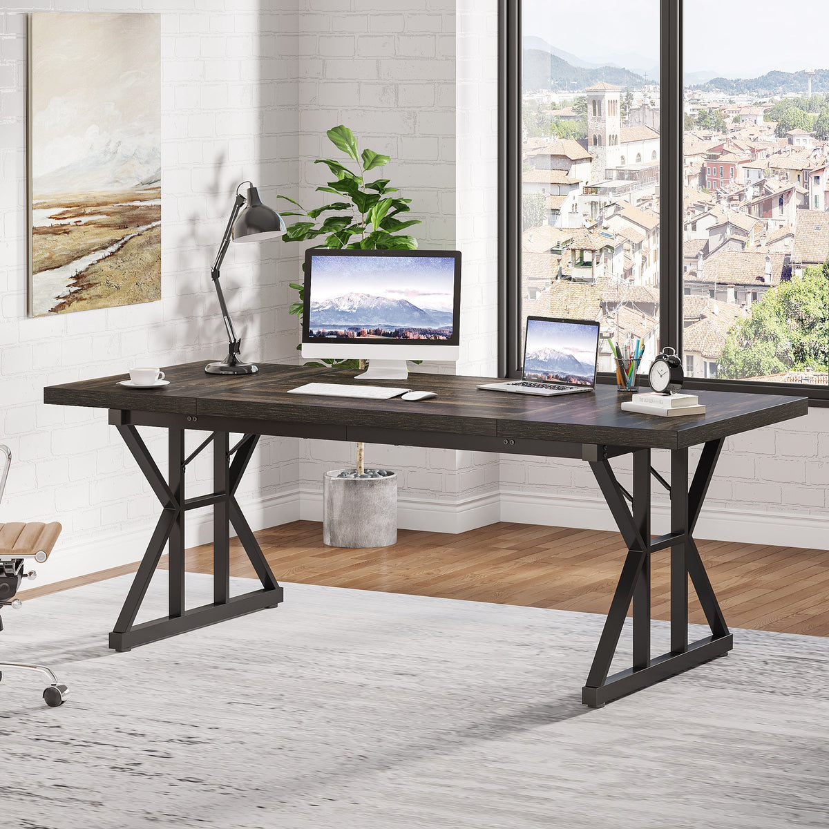 Tribesigns escritorio mueble para oficina y homeoffice HOGA-JW