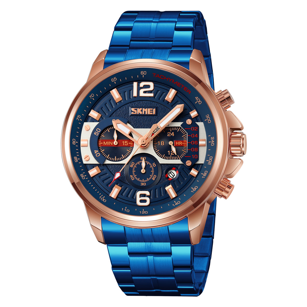 9332 Reloj Skmei para caballero pulsera de metal