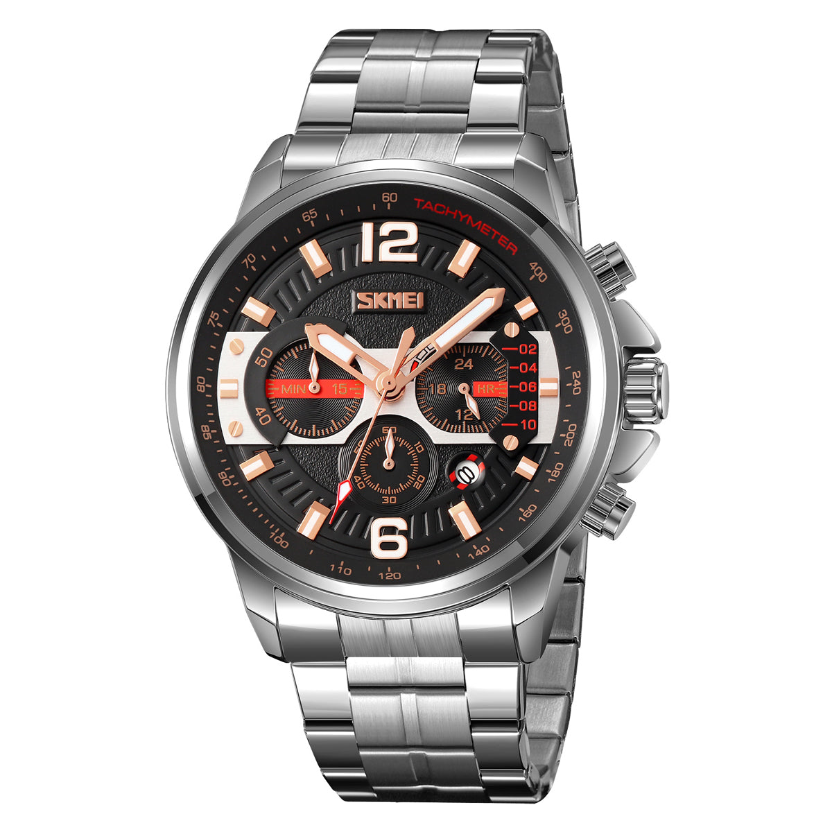 9332 Reloj Skmei para caballero pulsera de metal