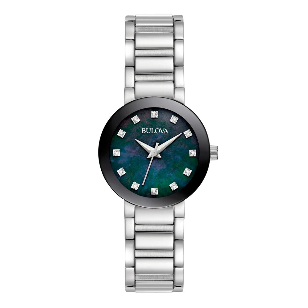 96P172 Reloj Bulova para Dama banda de metal
