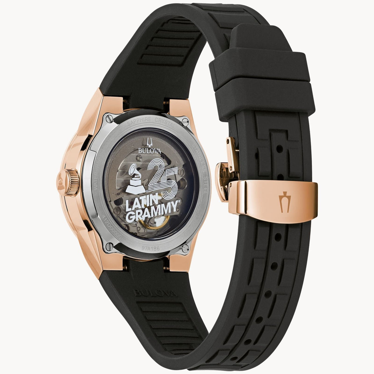 97A186 Reloj Bulova Latin Grammy de hombre banda de resina