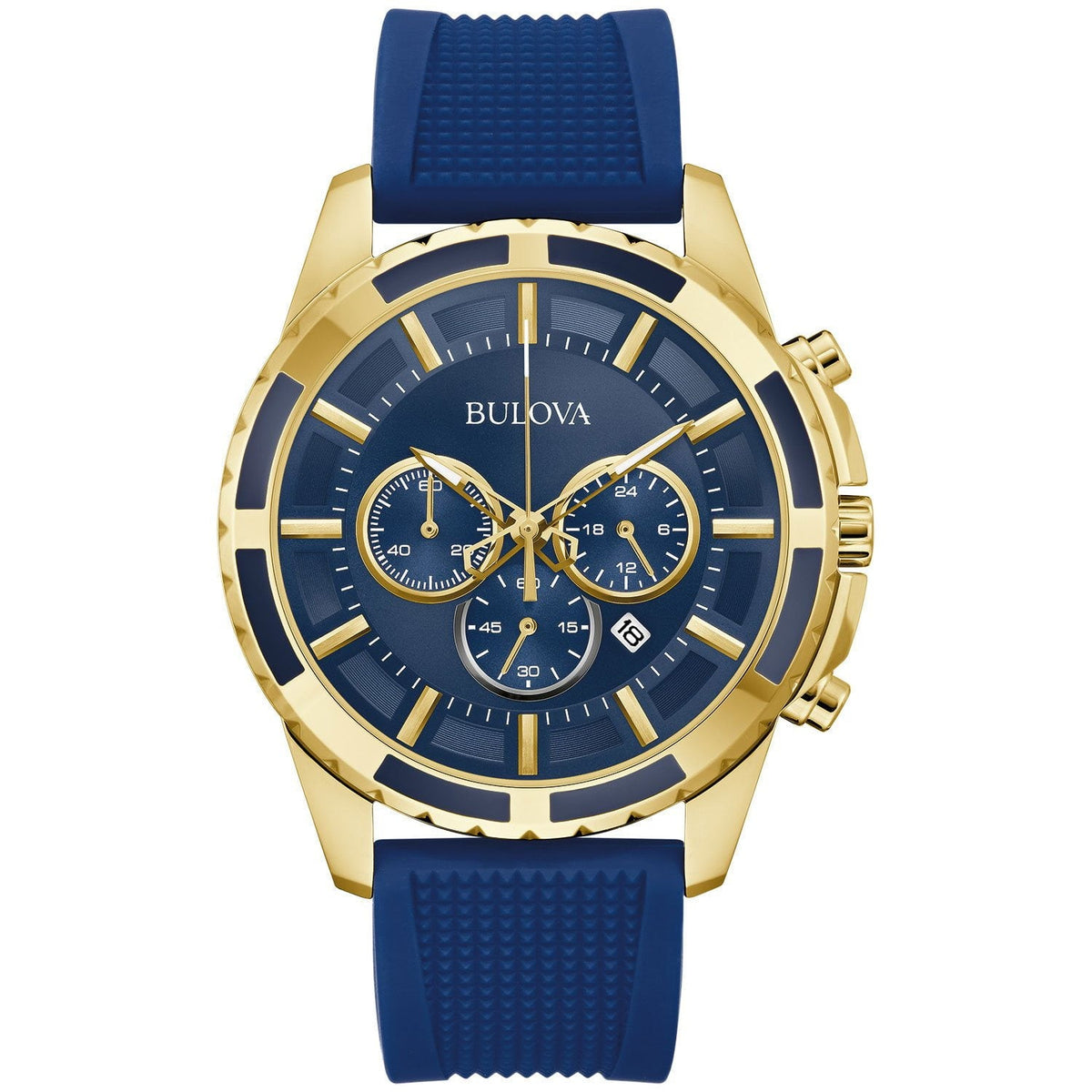 97B222 Reloj Bulova de hombre correa de caucho