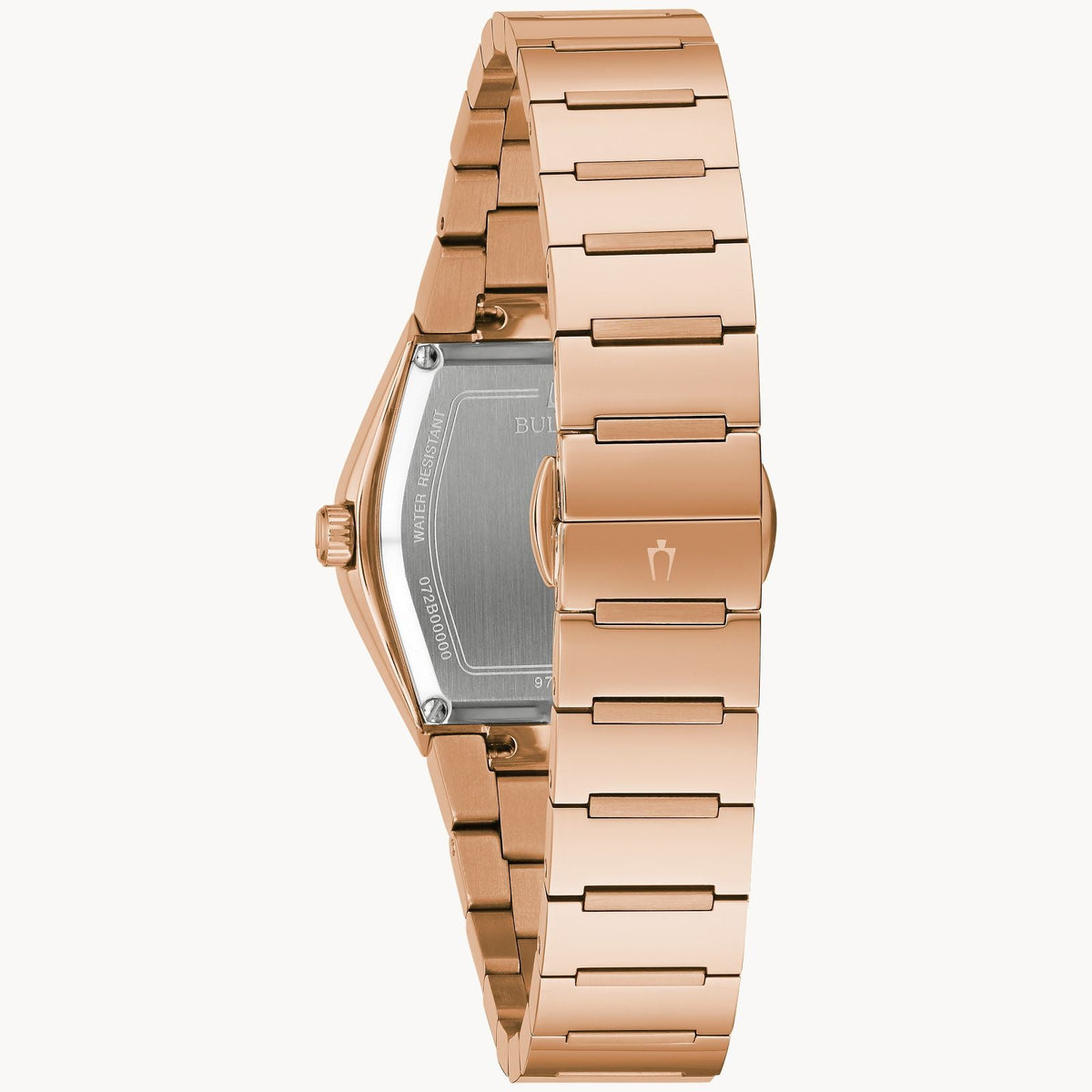 97P158 Reloj Bulova Gemini de dama banda de metal 30 mm