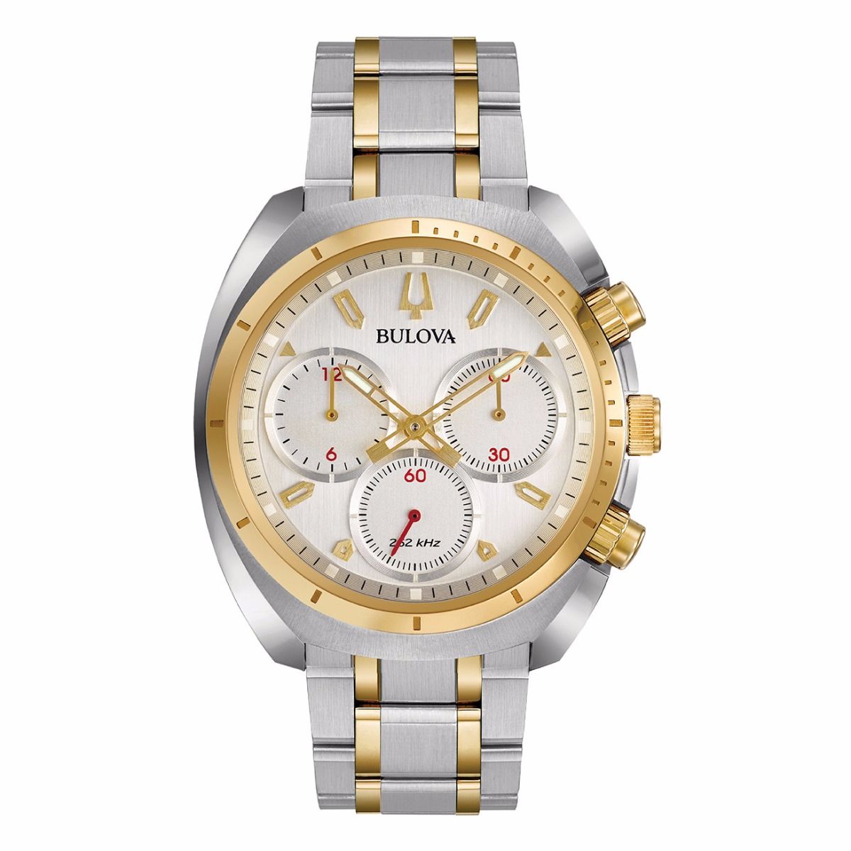 98A157 Reloj Bulova Curv de hombre correa de metal 43 mm