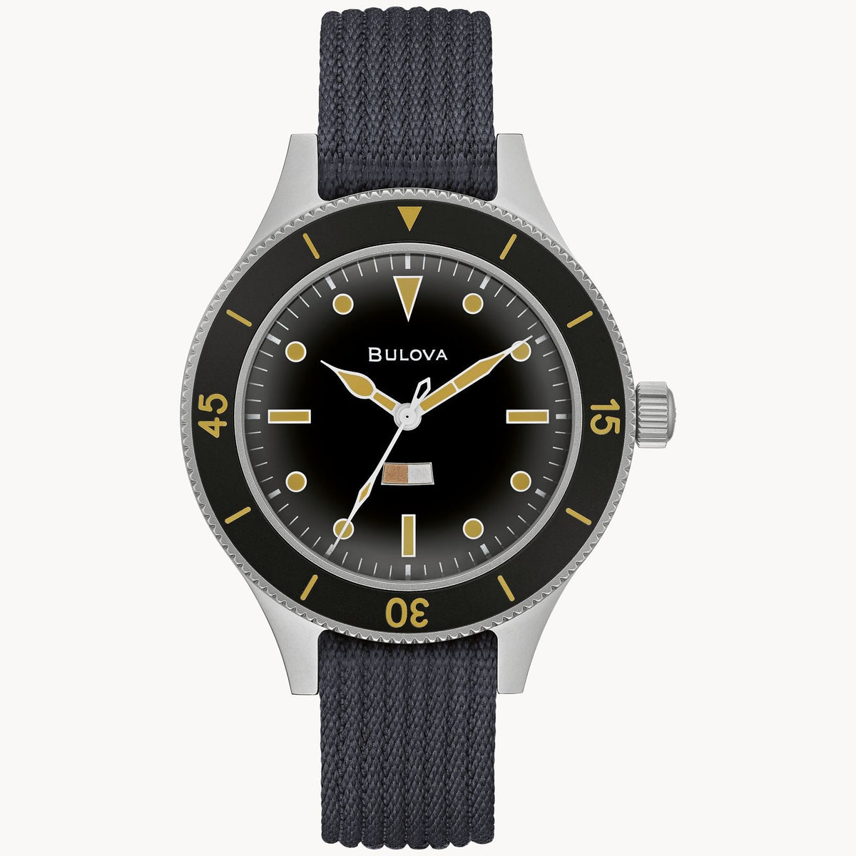 98A266 Reloj Bulova Mil Ships de hombre pulsera de tela 41mm