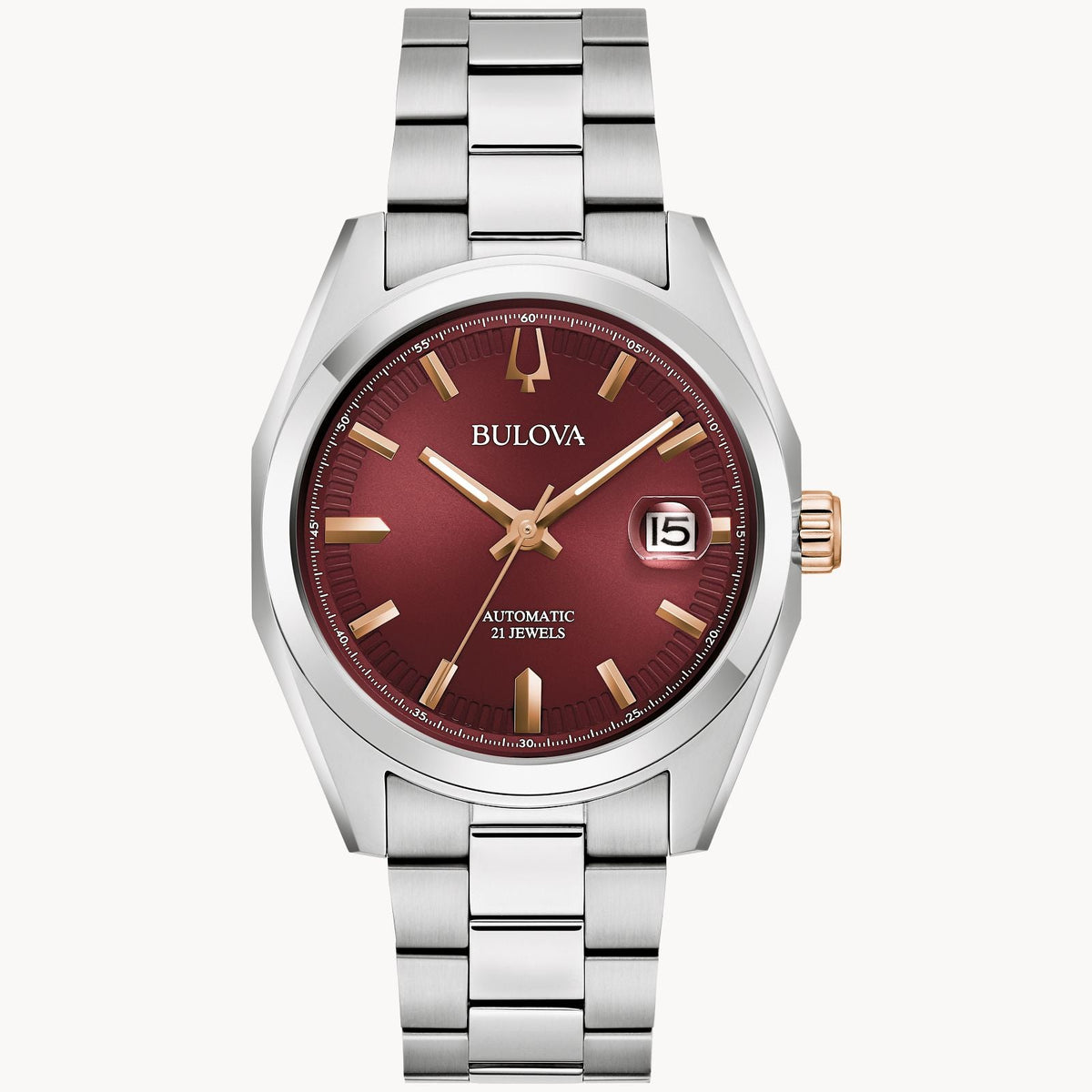 98B422 Reloj Bulova Surveyor de hombre pulsera de metal 39 mm