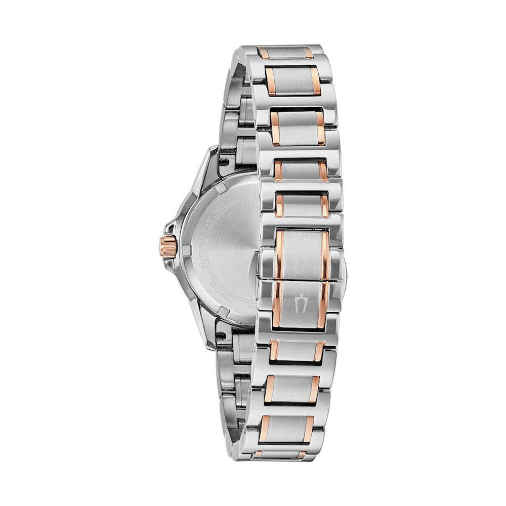98P187 Reloj Bulova Marine Star de dama correa de metal