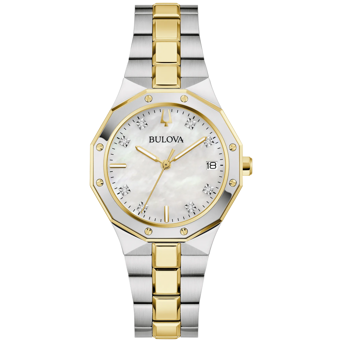 98P234 Reloj Bulova Prestige de dama banda de metal