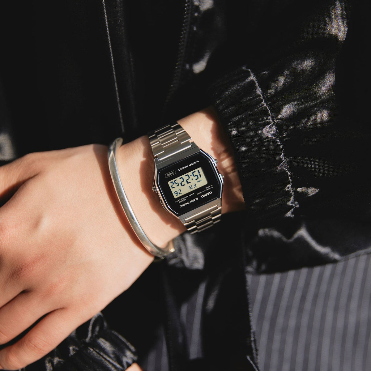 A158W Reloj Casio para hombre pulsera de metal