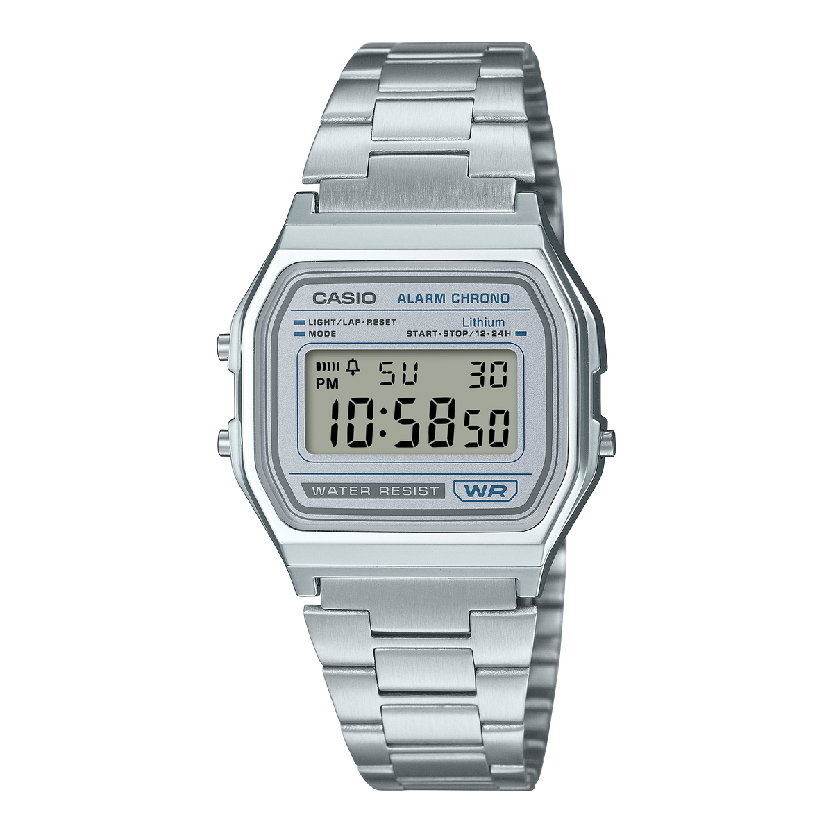 A158W Reloj Casio para hombre pulsera de metal