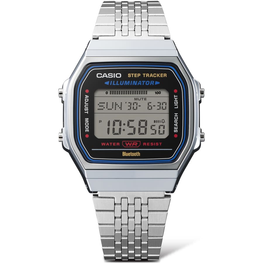 ABL-100 Reloj Casio Unisex pulsera de metal digital con Bluetooth vintage