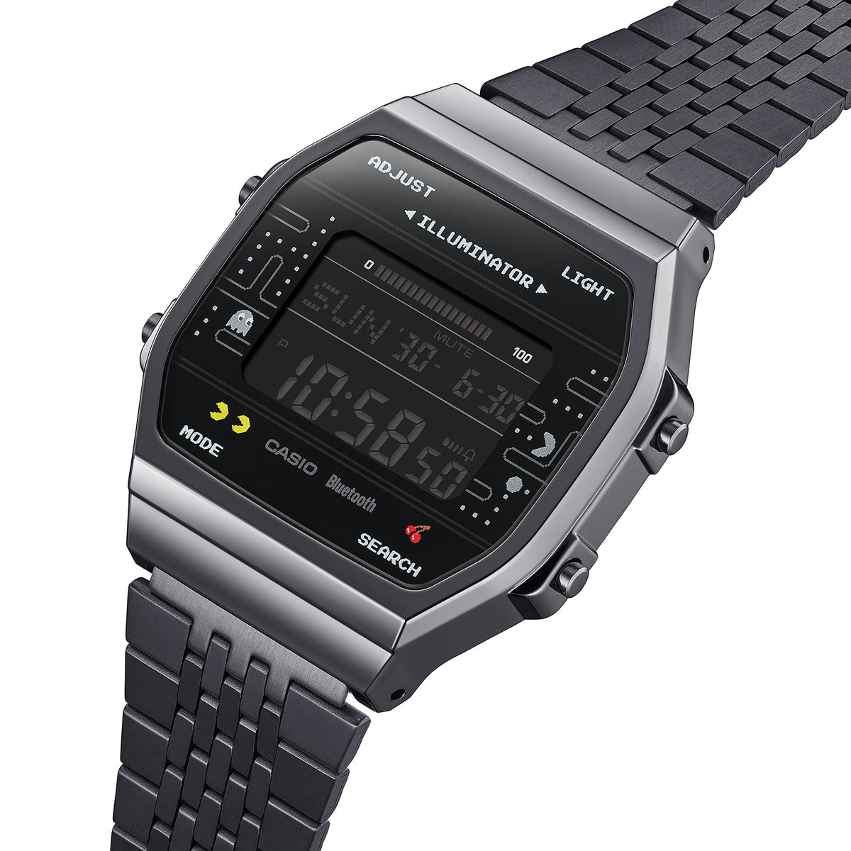 ABL-100WEPC-1B Reloj Casio Pac-Man de hombre pulsera de metal