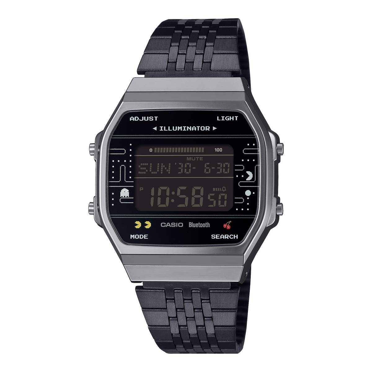 ABL-100WEPC-1B Reloj Casio Pac-Man de hombre pulsera de metal