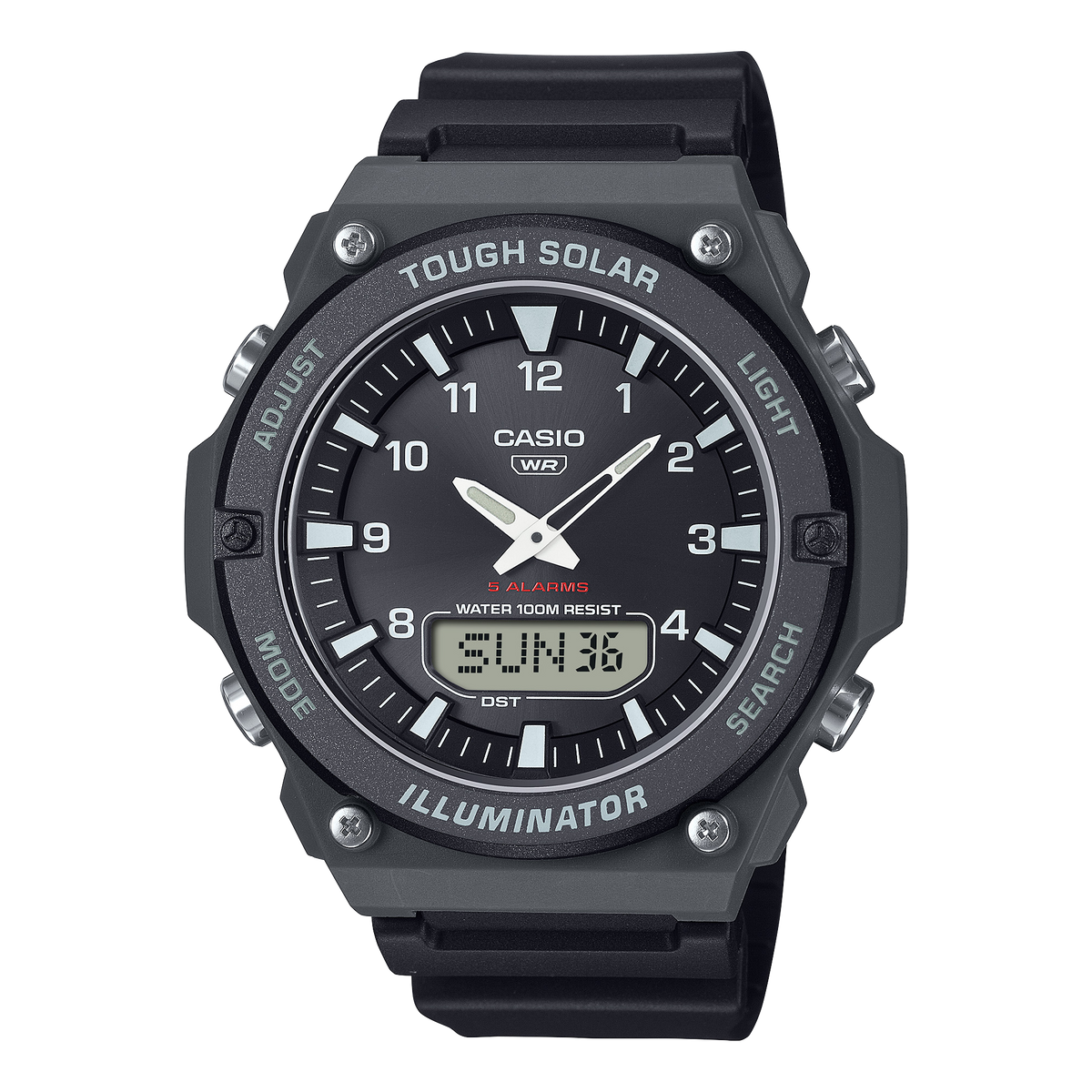 AQ-S820W Reloj Casio de hombre pulsera de caucho 50 mm