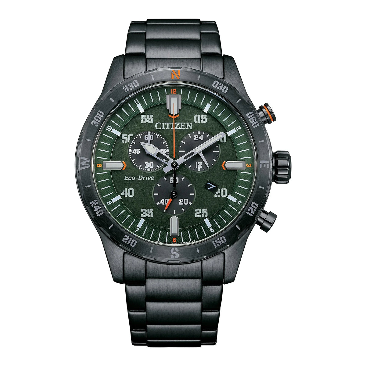 AT2527-80X Citizen Sport Casual de hombre correa de acero inoxidable