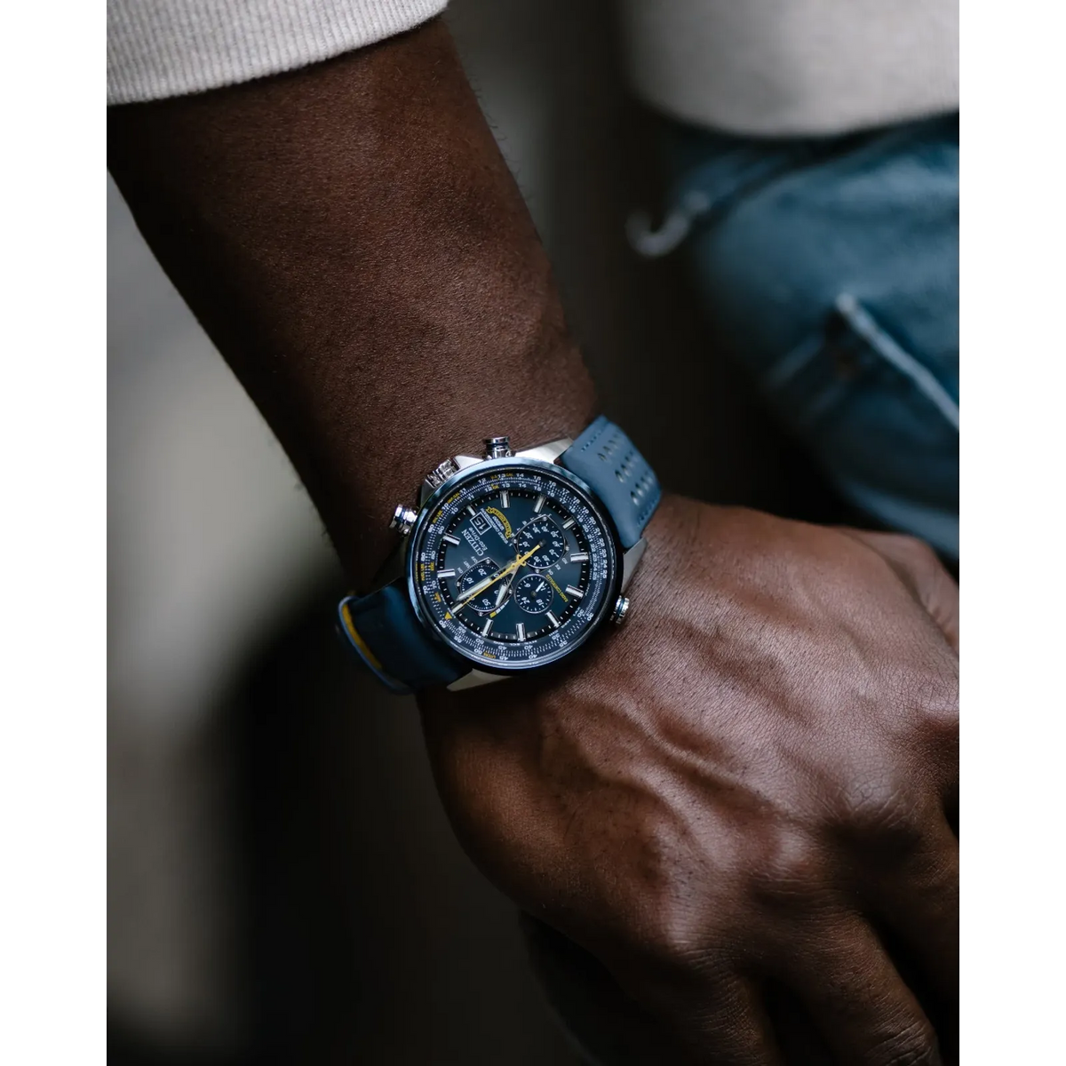 AT8020-03L Reloj Citizen Blue Angels de hombre pulsera de resina