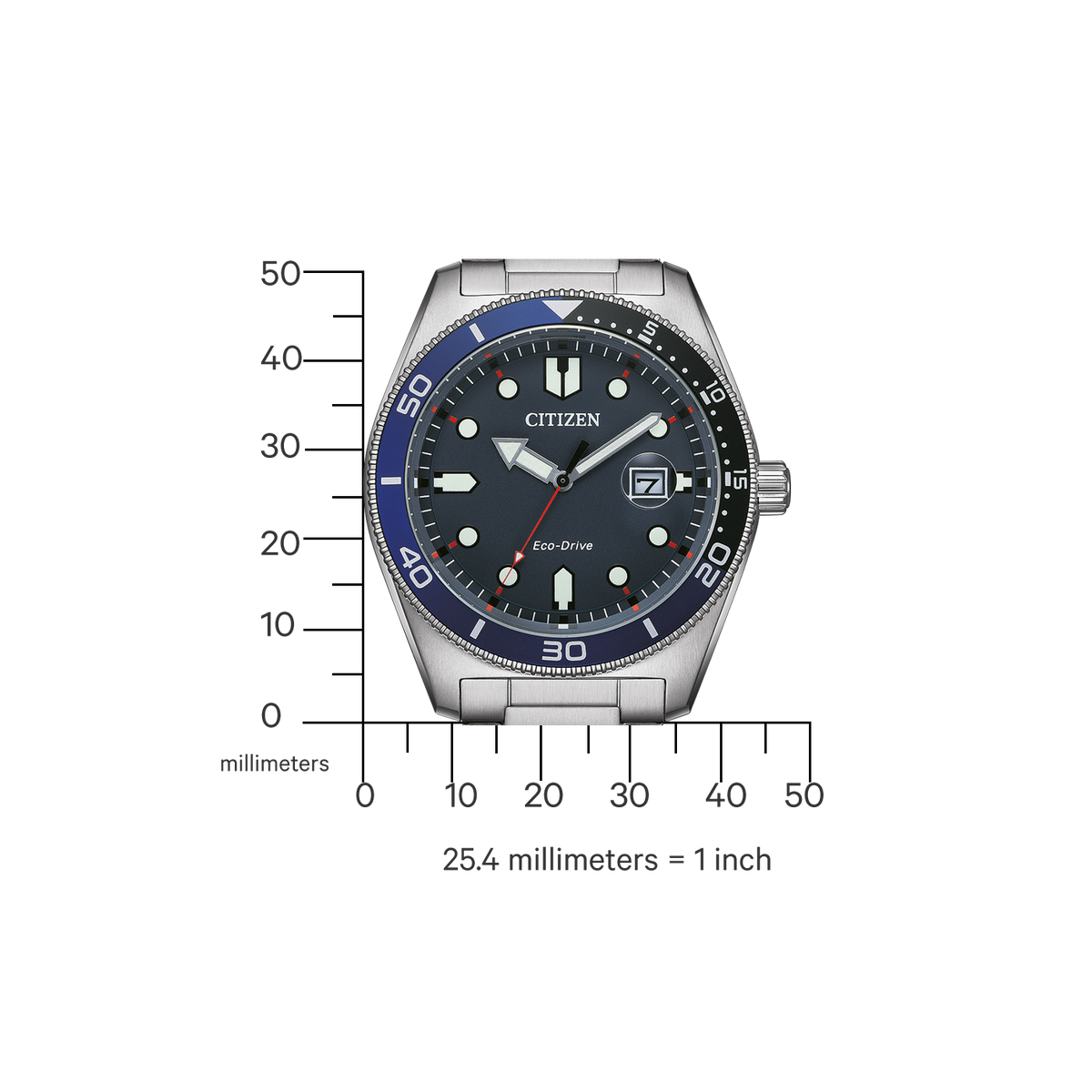 AW1761-89L Reloj Citizen Eco-Driver hombre pulsera de metal