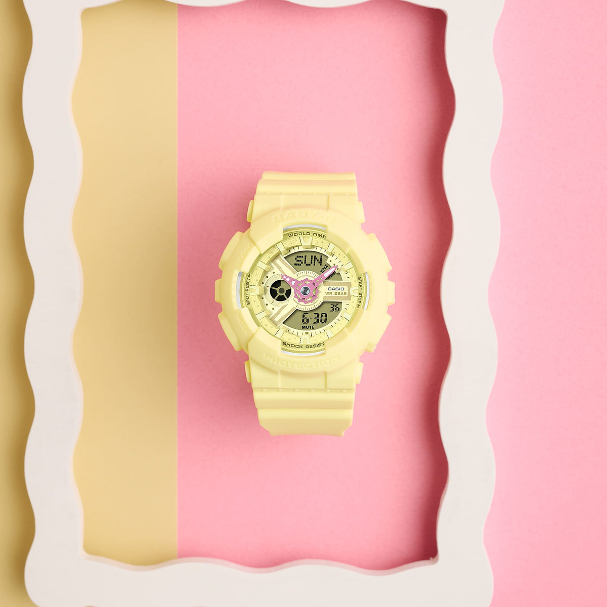 BA-110X Reloj Baby-G para Mujer Pulsera de Caucho Doble hora
