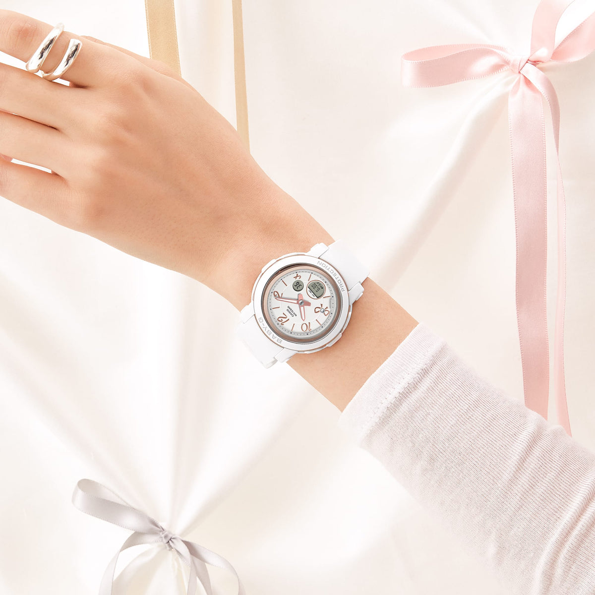 BGA-290 Reloj Baby-G de dama pulsera de resina doble hora