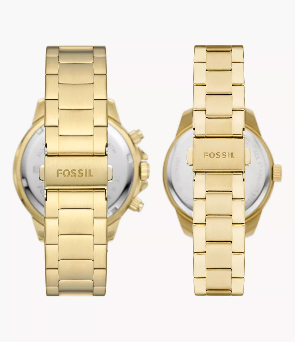 BQ2754SET Fossil Set para pareja pulsera de metal