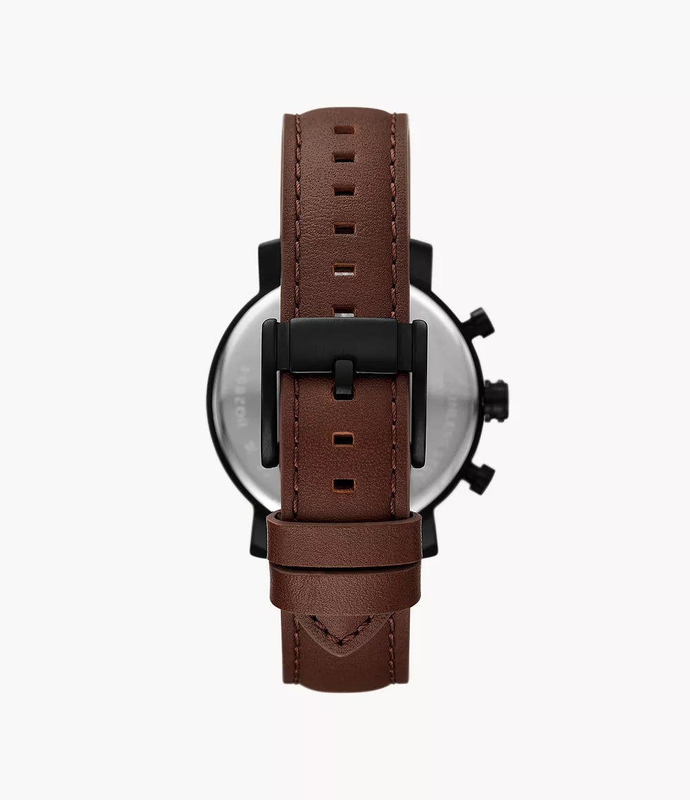 Reloj Fossil Rhett de caballero pulsera de piel