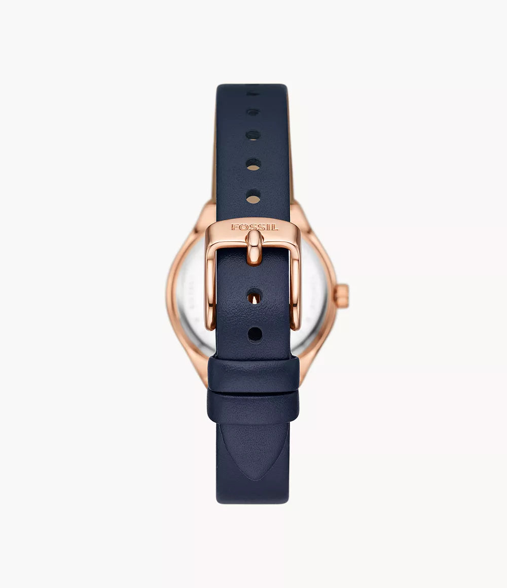 Reloj Fossil Eevie de dama banda de piel 30 mm
