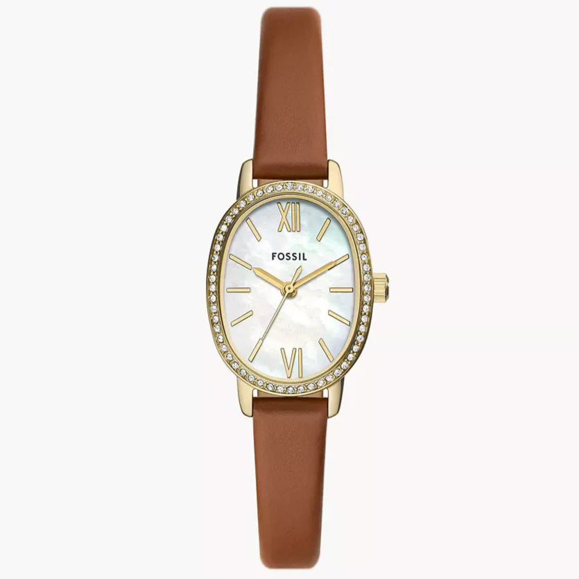 Reloj Fossil Prenny de dama pulsera de piel 23 mm