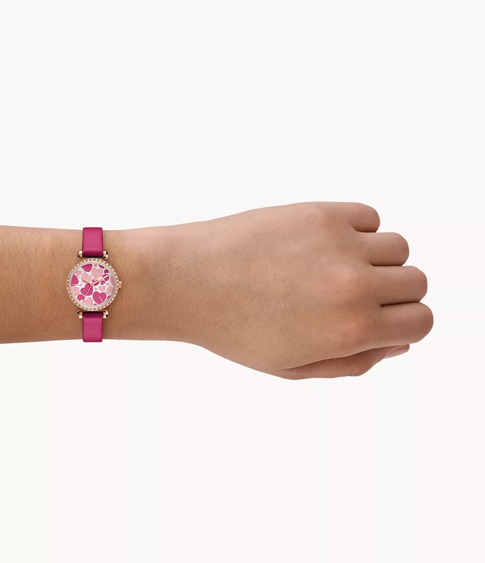 Reloj Fossil Tillie de mujer banda de caucho
