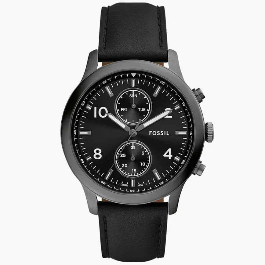 Reloj Fossil Bennett de hombre pulsera de piel 45 mm