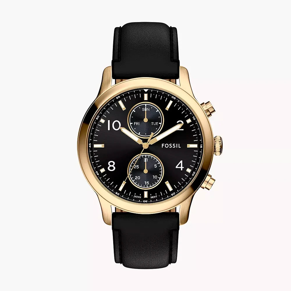 Reloj Fossil Bennett de hombre pulsera de piel 45 mm