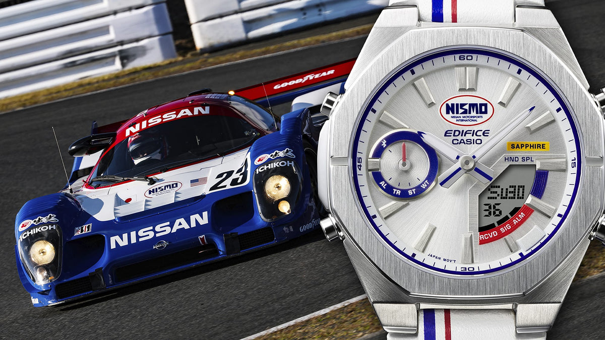 ECB-S10NIS-7A Reloj Edifice Nismo de hombre banda de piel