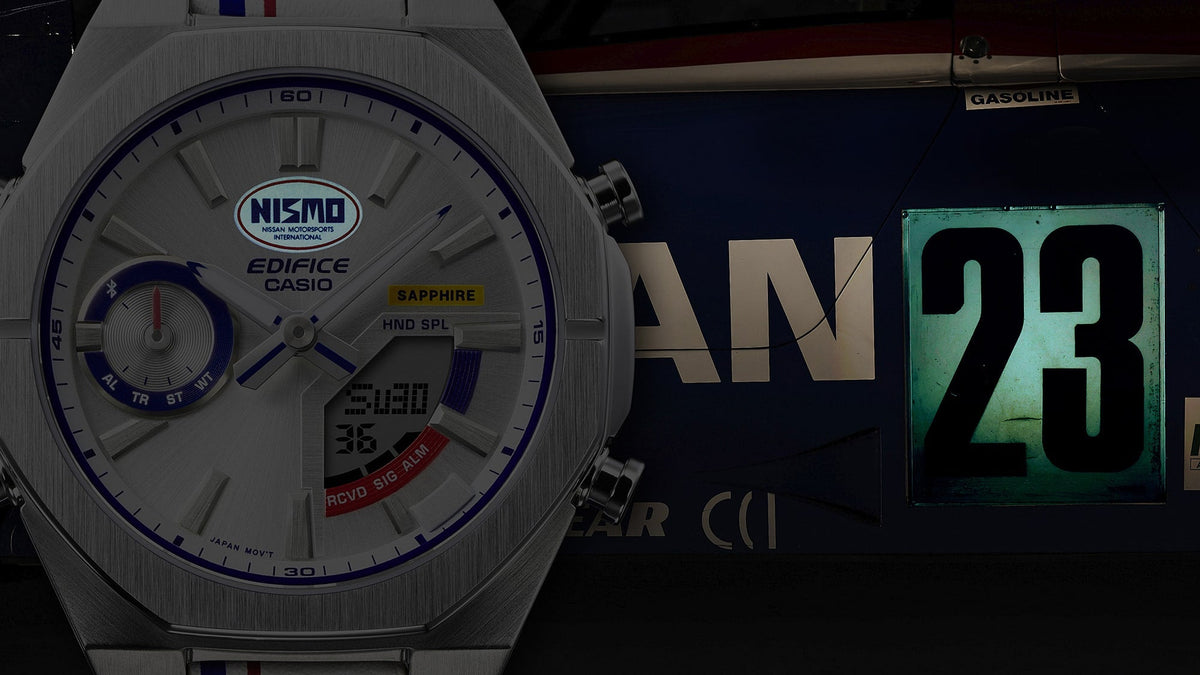 ECB-S10NIS-7A Reloj Edifice Nismo de hombre banda de piel