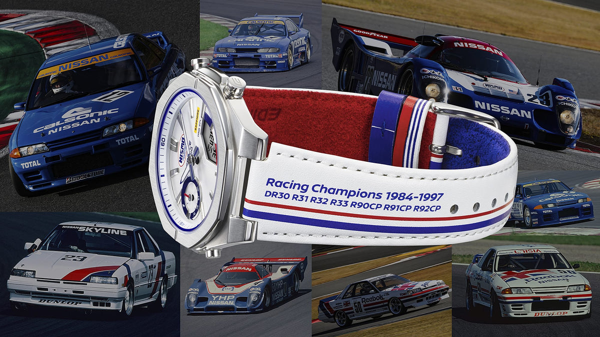 ECB-S10NIS-7A Reloj Edifice Nismo de hombre banda de piel
