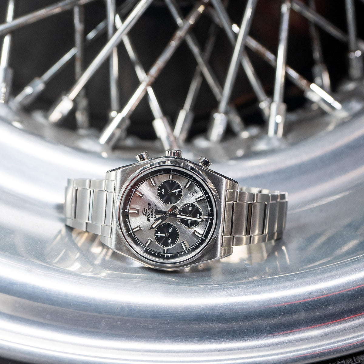 EFB-730 Reloj Edifice Sapphire de hombre correa de metal 47 mm