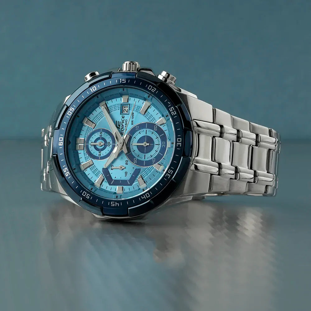 EFR-539 Reloj Edifice Análogo para Caballero Pulsera de Metal