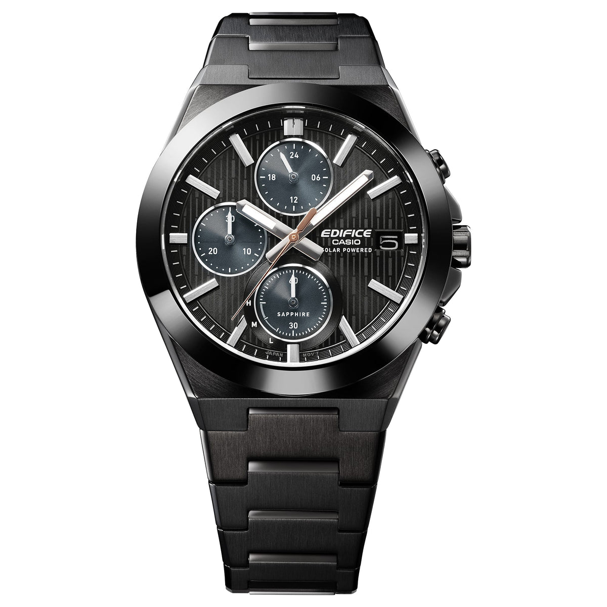 EFS-S650D Reloj Edifice de caballero banda de metal energía solar