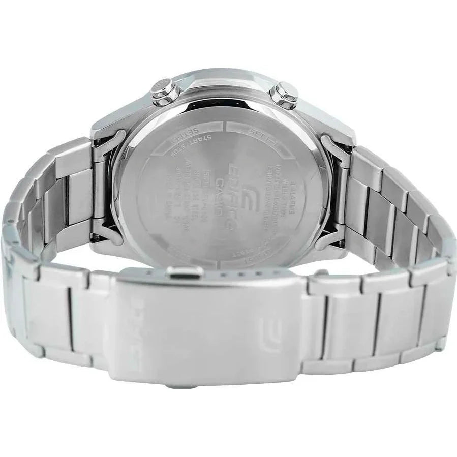 EFV-C120 Reloj Edifice Para Caballero Doble hora pulsera de metal 10 años de batería