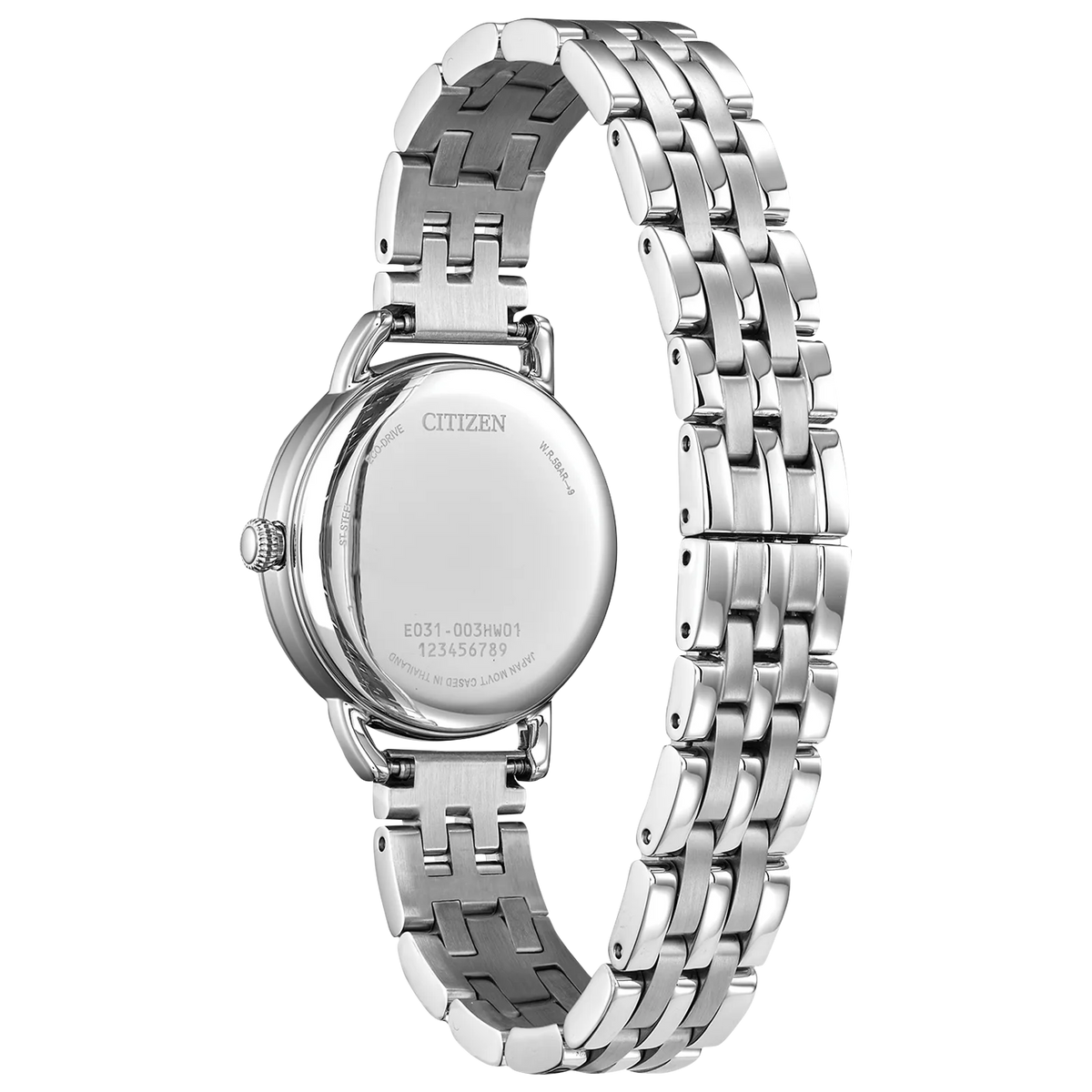 EM1050-56A Reloj de dama Citizen Coin Edge correa de metal