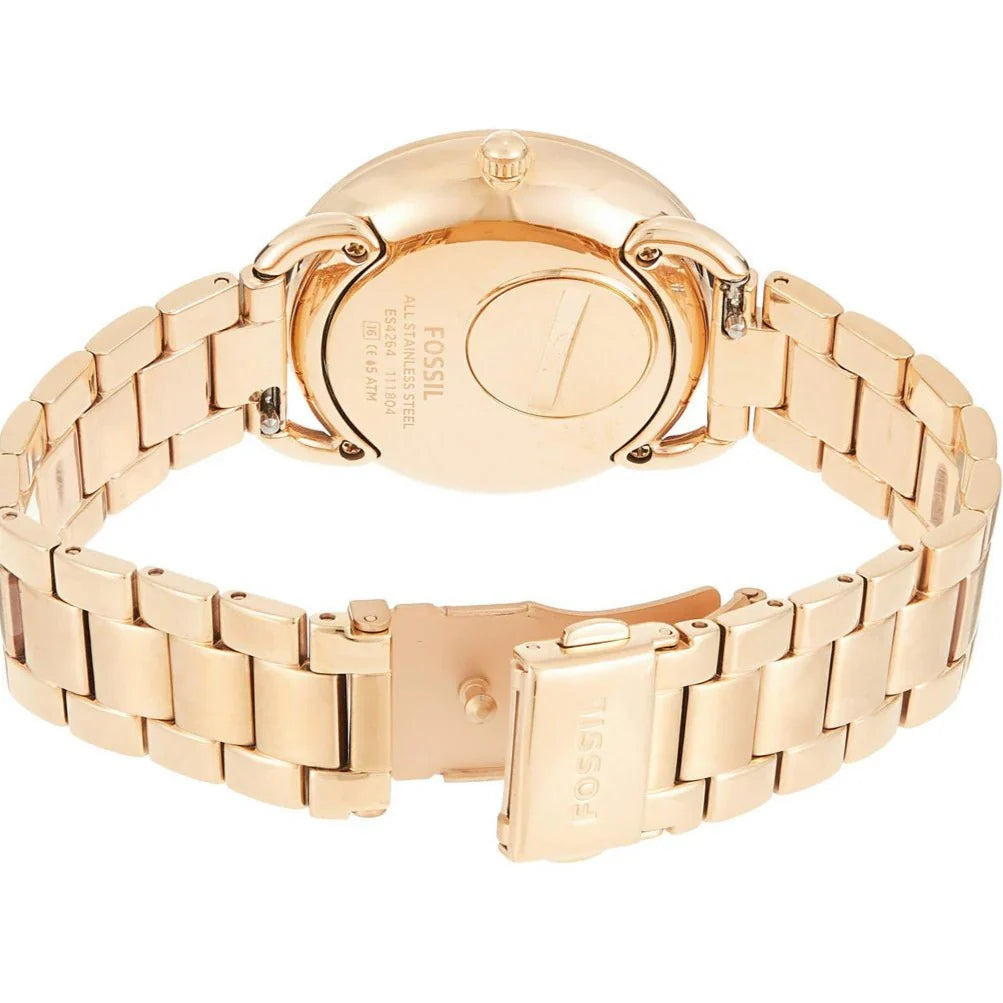 Reloj Fossil Tailor de dama correa de acero inoxidable
