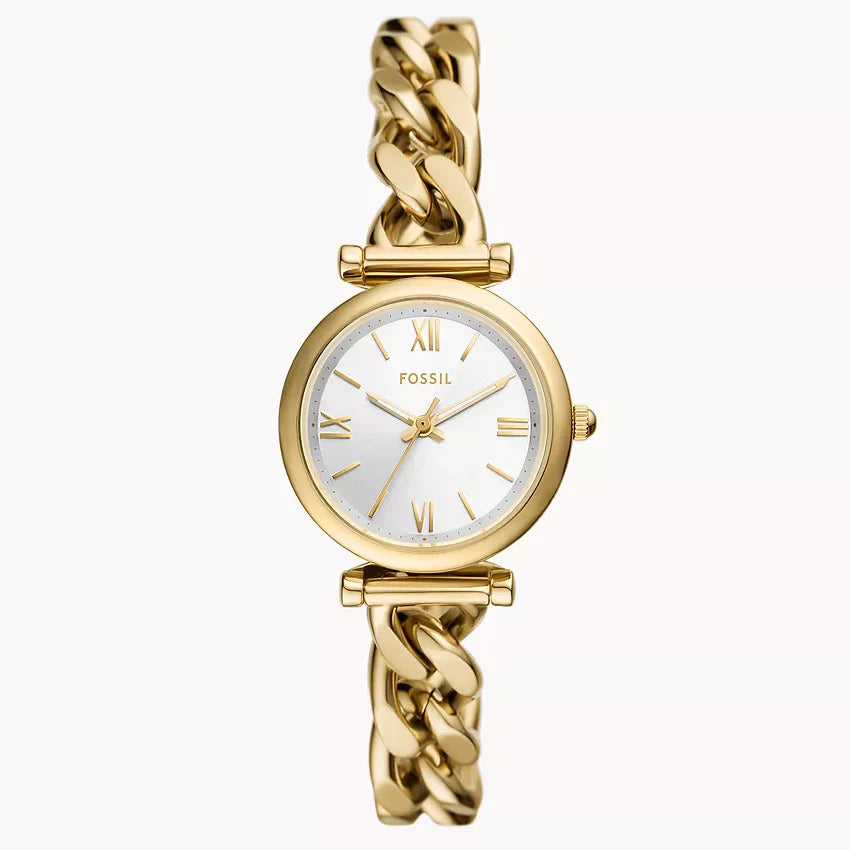 Reloj Fossil Carlie de dama correa de metal