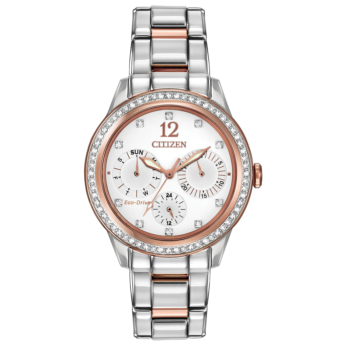 FD2016-51A Reloj Citizen Silhouette Crystal de dama pulsera de metal