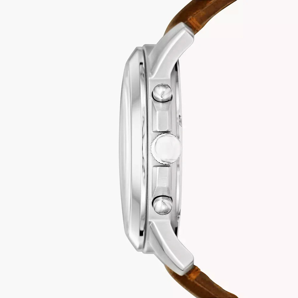 Reloj Fossil Grant de hombre banda de piel 44 mm