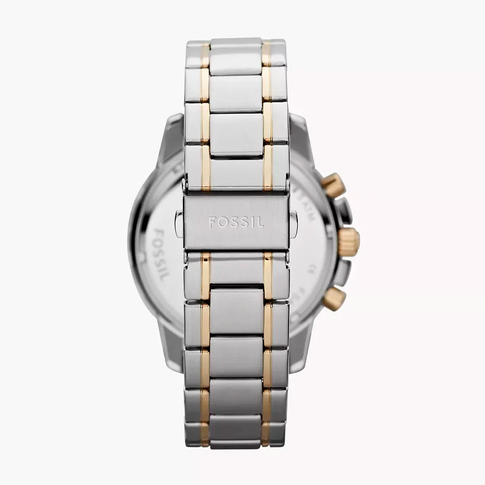 Reloj Fossil Dean de caballero correa de metal 45 mm