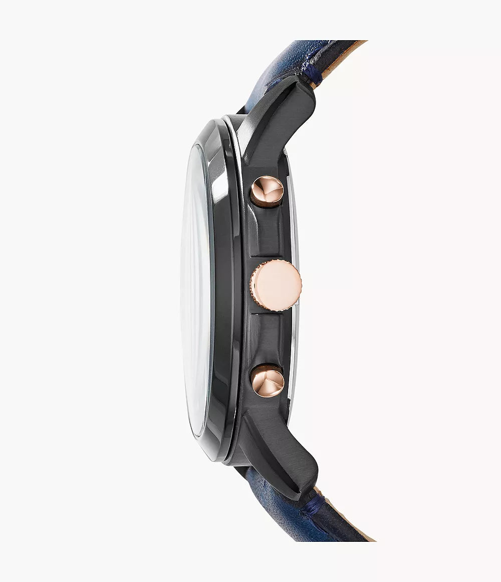 Reloj Fossil Grant de hombre banda de piel 44 mm
