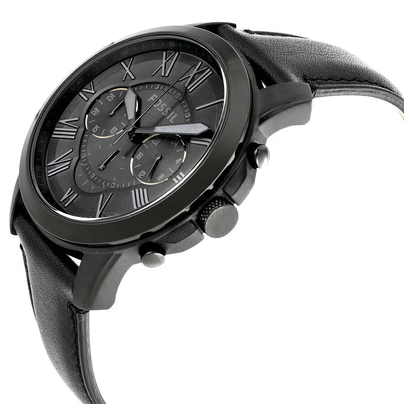 Reloj Fossil Grant de hombre banda de piel 44 mm