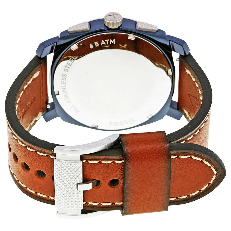 Reloj Fossil Machine de hombre pulsera de piel 46 mm