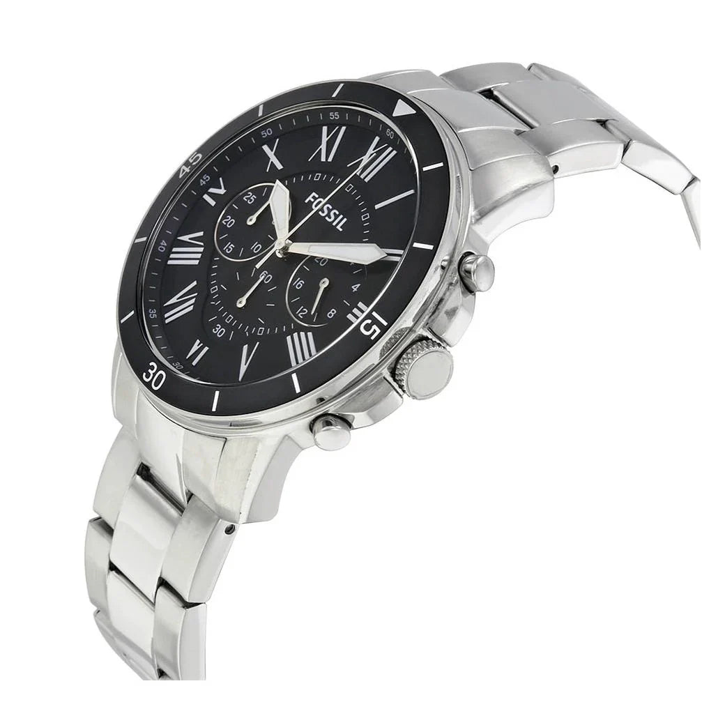 Reloj Fossil Grant de hombre banda de metal 43 mm