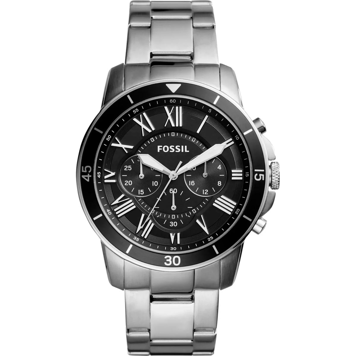 Reloj Fossil Grant de hombre banda de metal 43 mm